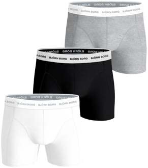 Björn Borg Cotton Stretch Boxershort Verpakking 3 stuks Heren zwart - XL