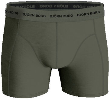 Björn Borg Cotton Stretch Boxershorts Heren (5-pack) groen - blauw - grijs