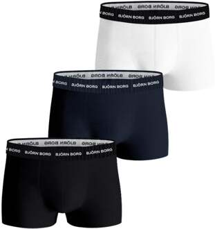 Björn Borg Cotton Stretch Trunk 3P Boxershort Heren-Veelkleurig - XS,S,M,L,XL,XXL