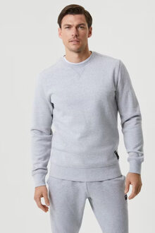 Björn Borg crew neck sweater - heren sweatshirt dik - lichtgrijs melange -  Maat: L