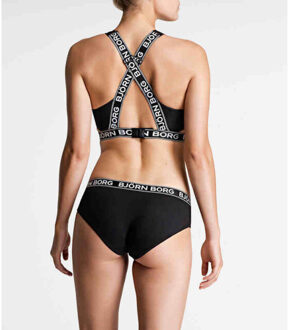 Björn Borg dames hipster cheeky 3-pack - maat xs - maat S Zwart