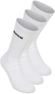 Björn Borg Essential Crew Sportsokken Verpakking 3 stuks Unisex-wit - 39-42