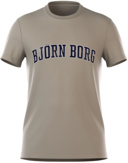 Björn Borg Essential Shirt Heren grijs - zwart - M