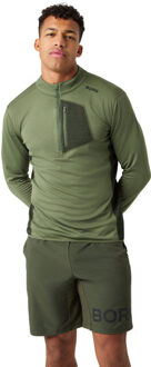 Björn Borg Fleece Midlayer Heren groen - S