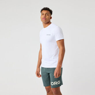 Björn Borg Graphic T-shirt Heren-wit - L,XL,XXL