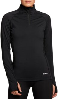 Björn Borg Half-Zip Midlayer Longsleeve Dames zwart