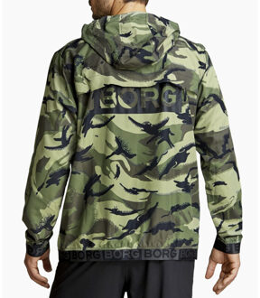 Björn Borg Heren apollo running anorak Groen - S