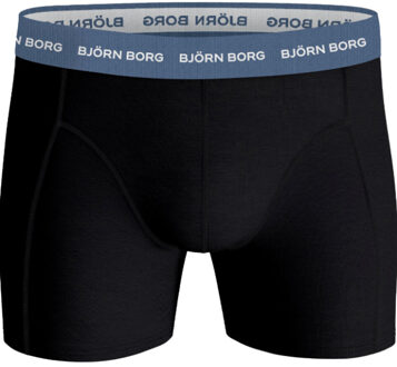 Björn Borg Heren boxershorts 3 pack cotton shorts - maat S Zwart