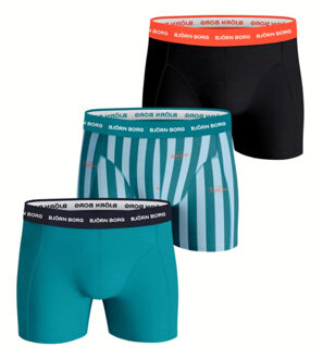 Björn Borg Heren boxershorts 3 pack cotton shorts Veelkleurig
