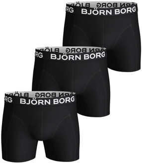 Björn Borg Heren Heren Boxershort Zwart Medium Leg 3-Pack - S