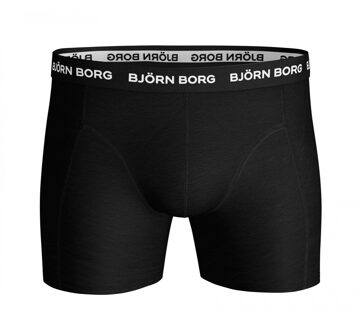 Björn Borg Heren Onderbroeken 3-Pack Boxers Solids Black - Zwart - Maat S