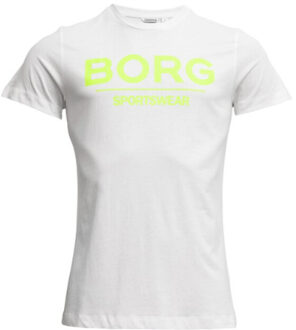 Björn Borg Heren t-shirt samir fluor Wit - L