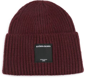 Björn Borg Knitted Muts Bordeaux - Rood