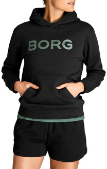 Björn Borg Logo Hoodie Black Beauty - dames trui maat 34