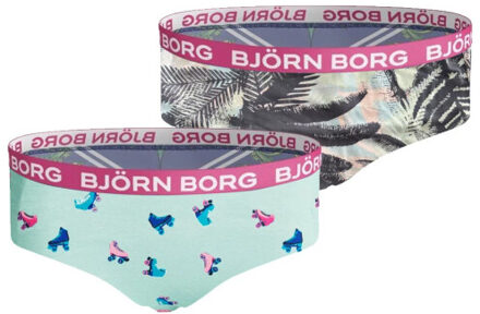 Björn Borg Meisjes hipster 2p - maat 110/116 Groen