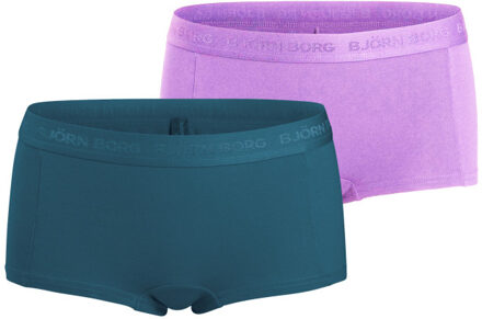Björn Borg Meisjes minishorts 2p Paars - 98/104