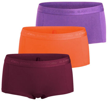 Björn Borg Meisjes minishorts 3p Oranje - 98/104