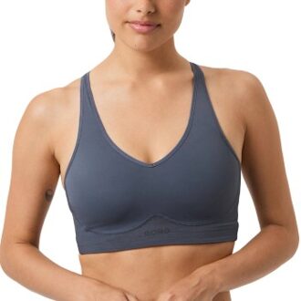 Björn Borg Mid V Support Sports Bra Blauw - Small,Medium,Large,X-Large