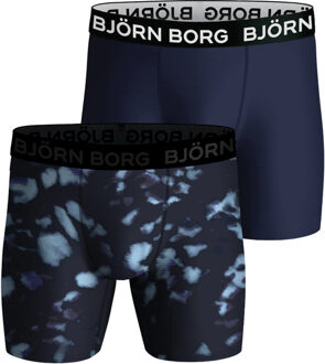 Björn Borg Performance Boxer 2-Pack Heren donkerblauw - XL