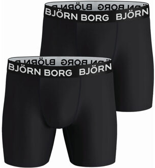 Björn Borg Performance Boxershorts Heren (2-pack) zwart - wit - XL