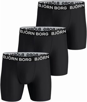 Björn Borg Performance Boxershorts Heren (3-pack) zwart - wit - XL