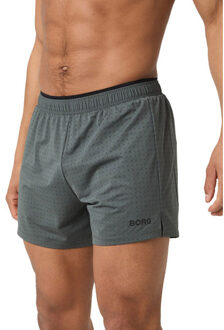 Björn Borg Running perforated 5'' Short Heren donkergroen