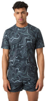 Björn Borg Running Perforated T-Shirt Heren donkergrijs - XL