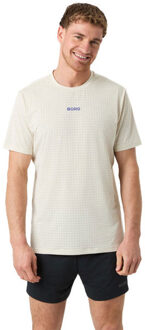 Björn Borg Running Perforated T-Shirt Heren wit - M