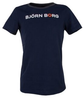Björn Borg Sport Tao SS Tee * Actie * Blauw,Grijs - Small