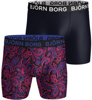 Björn Borg Sports Microfiber Boxer 2-pack Heren navy - XL