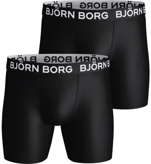 Björn Borg Sports Microfiber Boxer 2-Pack Heren zwart - 2XL