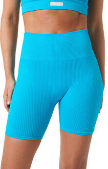 Björn Borg Studio Seamless Rib Korte Legging Dames blauw - M