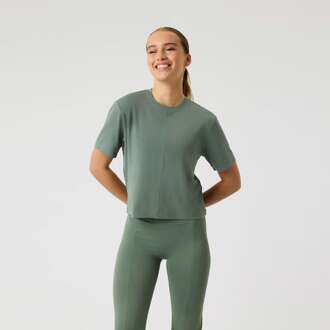 Björn Borg Studio Soft Cropped T-shirt Dames salie