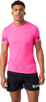 Björn Borg T-Shirt Heren roze - M