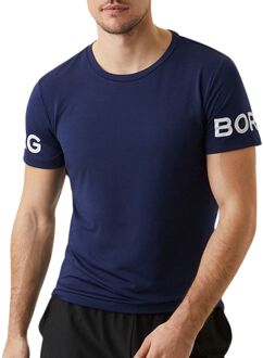 Björn Borg Training Shirt Heren navy - wit - XL