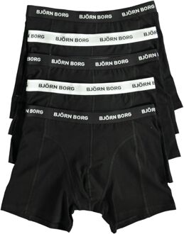 Björn Borg Underwear SHORTS SOLID 5P zwart - S;M;L;XL;XXL