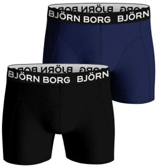 Bjorn Borg Bamboo Cotton Blend Boxer 2 stuks * Actie * Zwart,Versch.kleure/Patroon,Blauw,Groen,Lila - Small,Medium,Large,X-Large