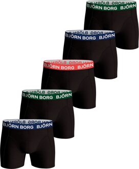 Bjorn Borg boxershorts 5-pack zwart cotton stretch - M