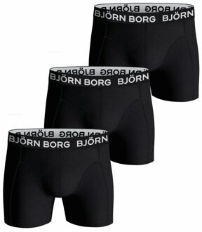Bjorn Borg boxershorts cotton stretch 3-pack zwart - M