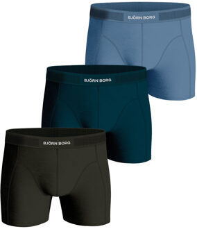 Bjorn Borg Boxershorts premium cotton 3-pack blauw - L