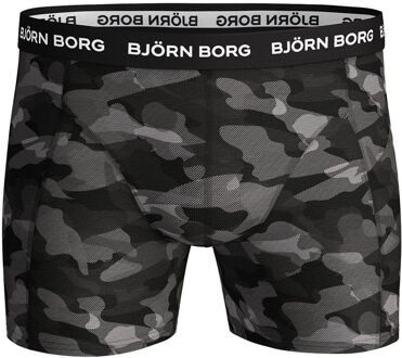 Bjorn Borg Cotton Stretch Boxers 3Pack Zwart Grijs - L,M,S,XL