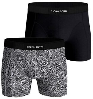 Bjorn Borg Premium Cotton Stretch Boxer Brief 2 stuks Versch.kleure/Patroon,Groen,Wit,Zwart,Blauw - Medium,X-Large,XX-Large