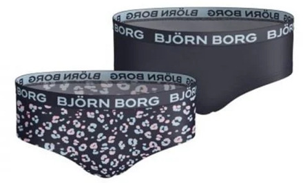 Bjorn Borg Sportonderbroek casual - 2p HIPSTER BB ANIMAL - blauw - vrouwen - 158