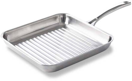 BK Superior Triply Grillpan 28x28 cm Zilver