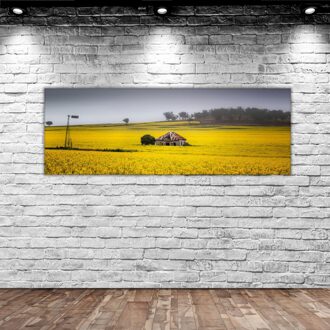 Bk Thuis Landschap Panorama Canvas Tafel 100x35cm-3 Moderne Handig Betrouwbare Decoratie Eenvoudige Nabijheid