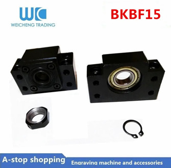 BK15 BF15 ballscrew support match use SFU2005 SFU2010 SFE2020 DFU2005 ballscrew end support cnc part 1set BKBF15 BK15BF15