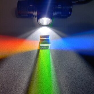 BK7/H-K9L 1Pcs 20*20*17Mm/0.78*0.78 * 0.66in Creatieve Fotografie Van regenboog Glas Met Licht Kubus Kleur Splitting Prisma
