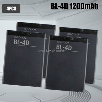 BL-4D Voor Nokia N97 Mini N97mini N8 N8-00 E5 E5-00 E7 E7-00 T7 T7-00 702T N5 808 N803 BL4D bl 4D Batterij 4stk