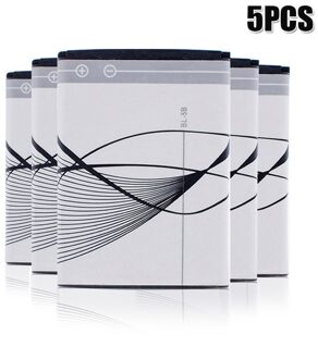 BL-5B Bl 5B BL5B Telefoon Batterij Voor Nokia 3220 3230 5070 5140 5140i 5200 5208 5320 6020 6021 6060 6070 6080 6230 7260 N80 N83 N90 5stk