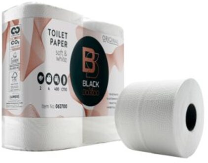 bl. toiletpapier black@ 4 st